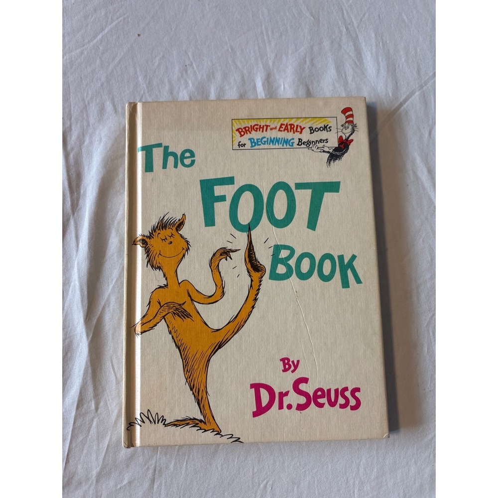 Dr. Seuss The Foot Book Childrens Book OS Green Good Hardcover Book Club Edition